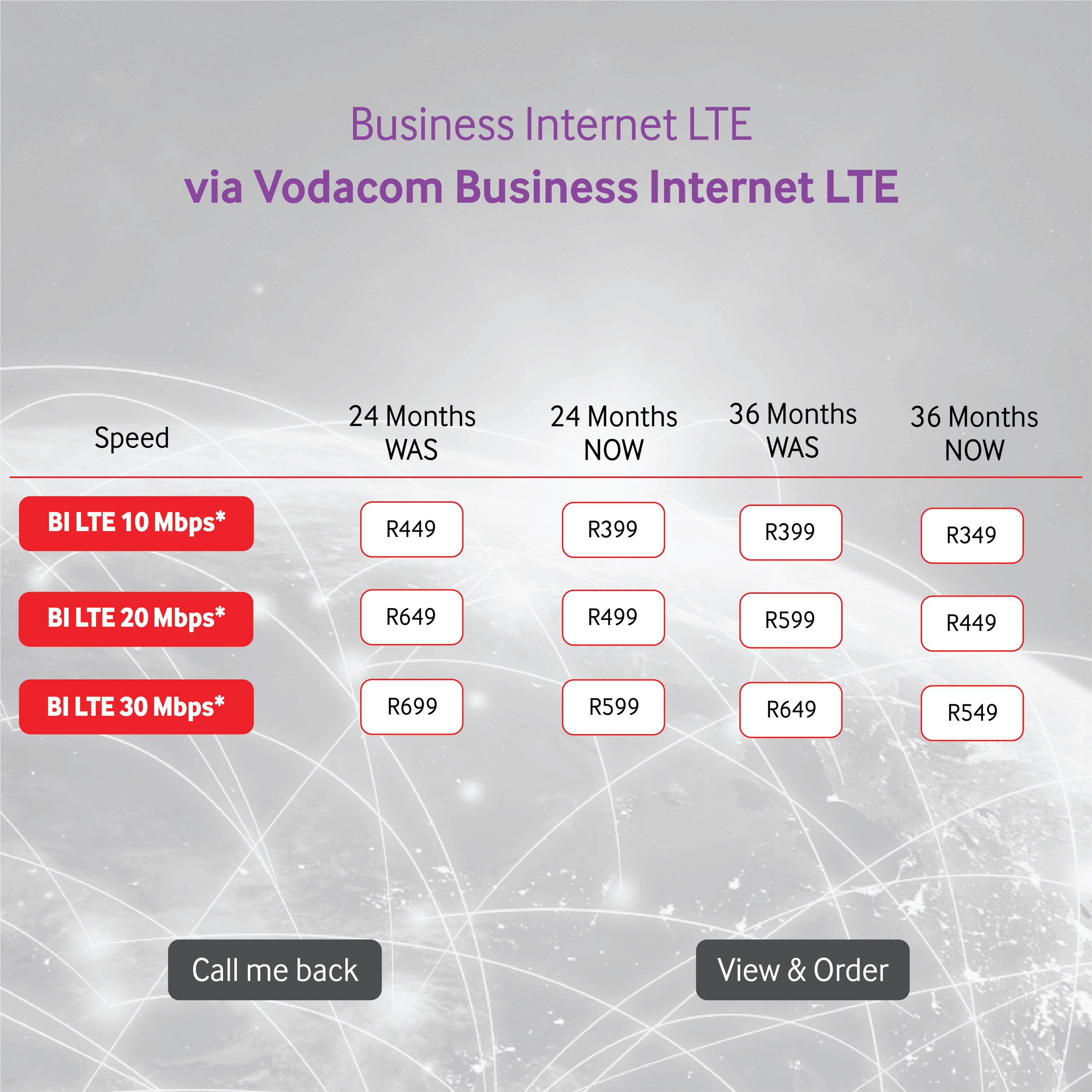 Vodacom Fiber to the home (FTTH)